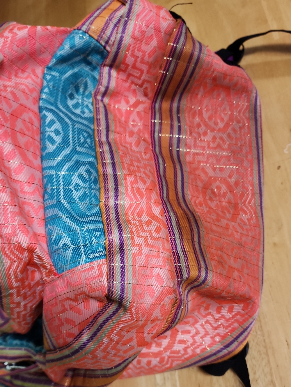 JanSport Big Student Backpack Aztec Geometric Tribal Striped Multi-Color BohoEUC - Picture 7 of 16